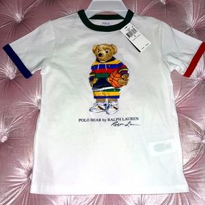 Boys Polo bear with basketball t-shirt. Brand new with tags. Size 6.